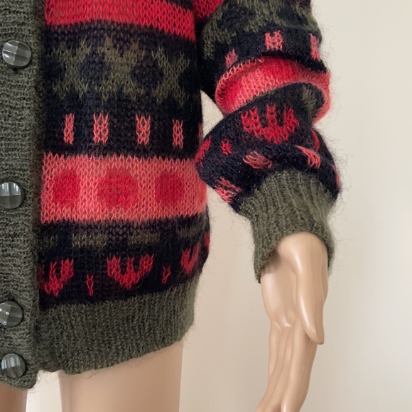 Hand Crafted Sweaters - HANDCRAFTED | Longline multicolour cardigan